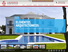 Tablet Screenshot of alguacilpiedra.com